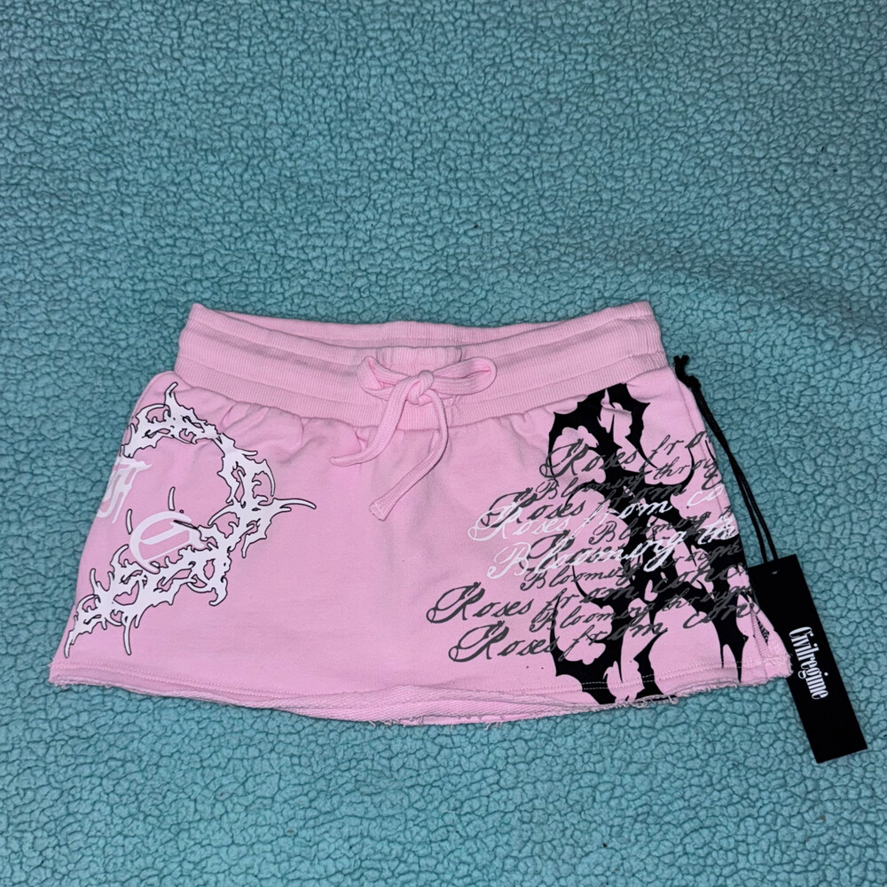 Civil Regime Pink Mini Skirt Size XS y2k